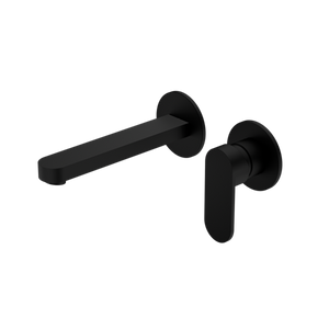 ECCO WALL BASIN/BATH MIXER SEPARATE BACK PLATE MATTE BLACK (NR301310bMB)