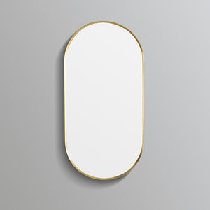 KDK- KOV4590F-BG OLIVIA OVAL YELLOW GOLD FRAME MIRROR 450*900MM