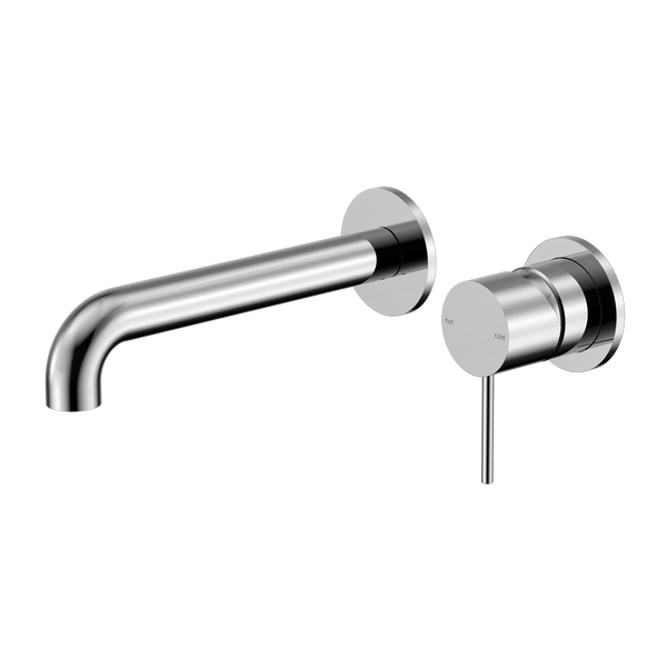 MECCA WALL BASIN/BATH MIXER SEPARATE BACK PLATE 120/160/185/230/260MM CHROME