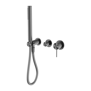 MECCA SHOWER MIXER DIVERTOR SYSTEM SEPARATE BACK PLATE GUN METAL (NR221912FGM)