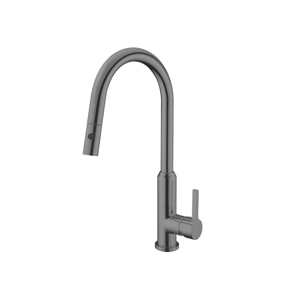 PEARL PULL OUT SINK MIXER WITH VEGIE SPRAY FUNCTION GUN METAL (NR231708GM)