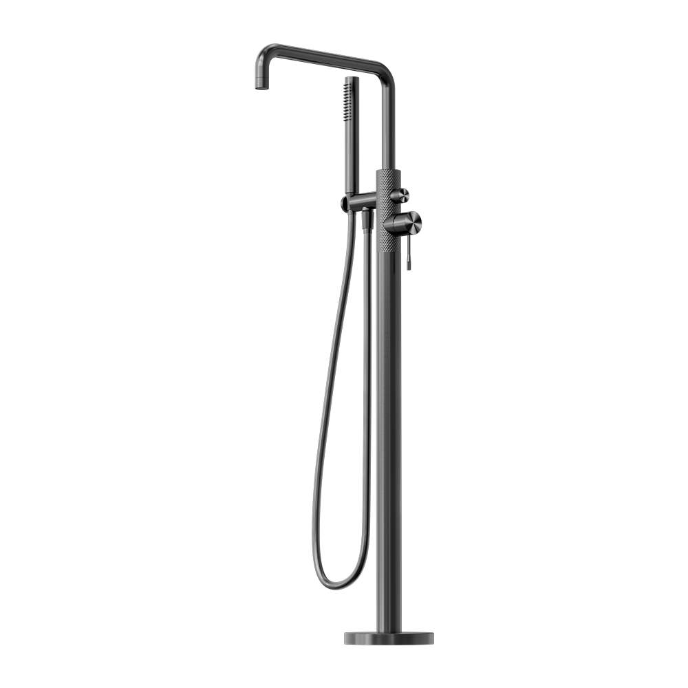 OPAL FREESTANDING BATH MIXER WITH HAND SHOWER GRAPHITE (NR251903aGR)
