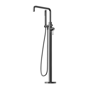 OPAL FREESTANDING BATH MIXER WITH HAND SHOWER GRAPHITE (NR251903aGR)