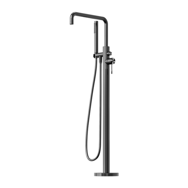 OPAL FREESTANDING BATH MIXER WITH HAND SHOWER GRAPHITE (NR251903aGR)