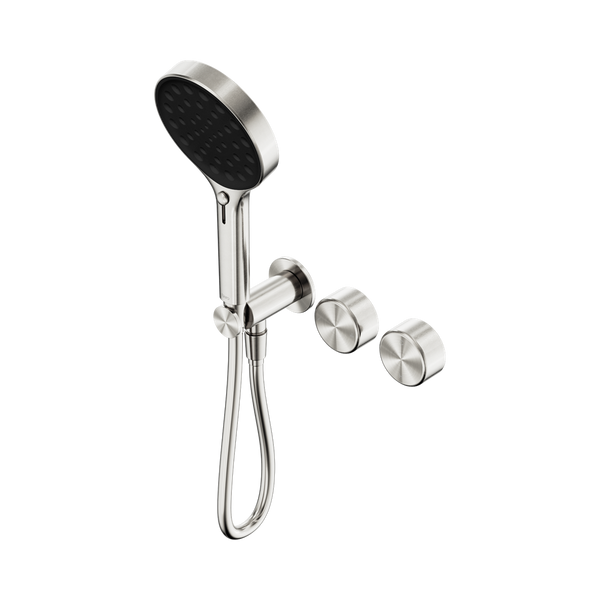 SERENITY PROGRESSIVE SHOWER SYSTEM WITH METAL HANDLE AND SERENITY HAND SHOWER BRUSHED NICKEL (24E030BN)