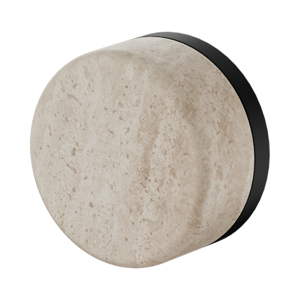 SERENITY PROGRESSIVE SHOWER MIXER WITH ROME TRAVERTINE HANDLE MATTE BLACK (24E003MB)