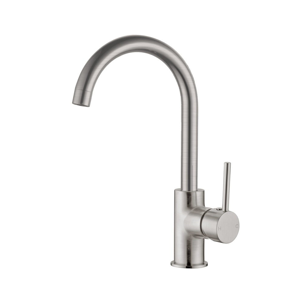 DOLCE KITCHEN MIXER GOOSENECK BRUSHED NICKEL (NR250807BN)
