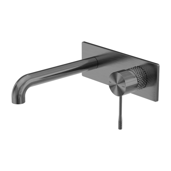 OPAL WALL BASIN/BATH MIXER 120/160/185/230/260MM GRAPHITE