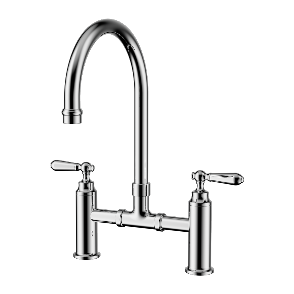 York Bridge Kitchen Set Chrome (NR692107bCH)