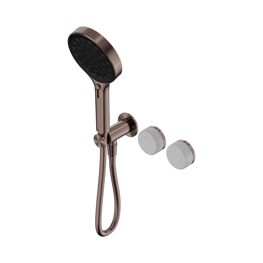 SERENITY PROGRESSIVE SHOWER SYSTEM WITH CARRARA HANDLE AND SERENITY HAND SHOWER BRUSHED BRONZE (24E025BZ)