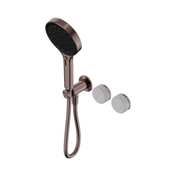 SERENITY PROGRESSIVE SHOWER SYSTEM WITH CARRARA HANDLE AND SERENITY HAND SHOWER BRUSHED BRONZE (24E025BZ)