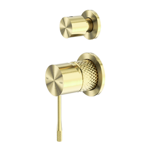 OPAL SHOWER MIXER WITH DIVERTOR SEPARATE PLATE BRUSHED GOLD (NR251909eBG)