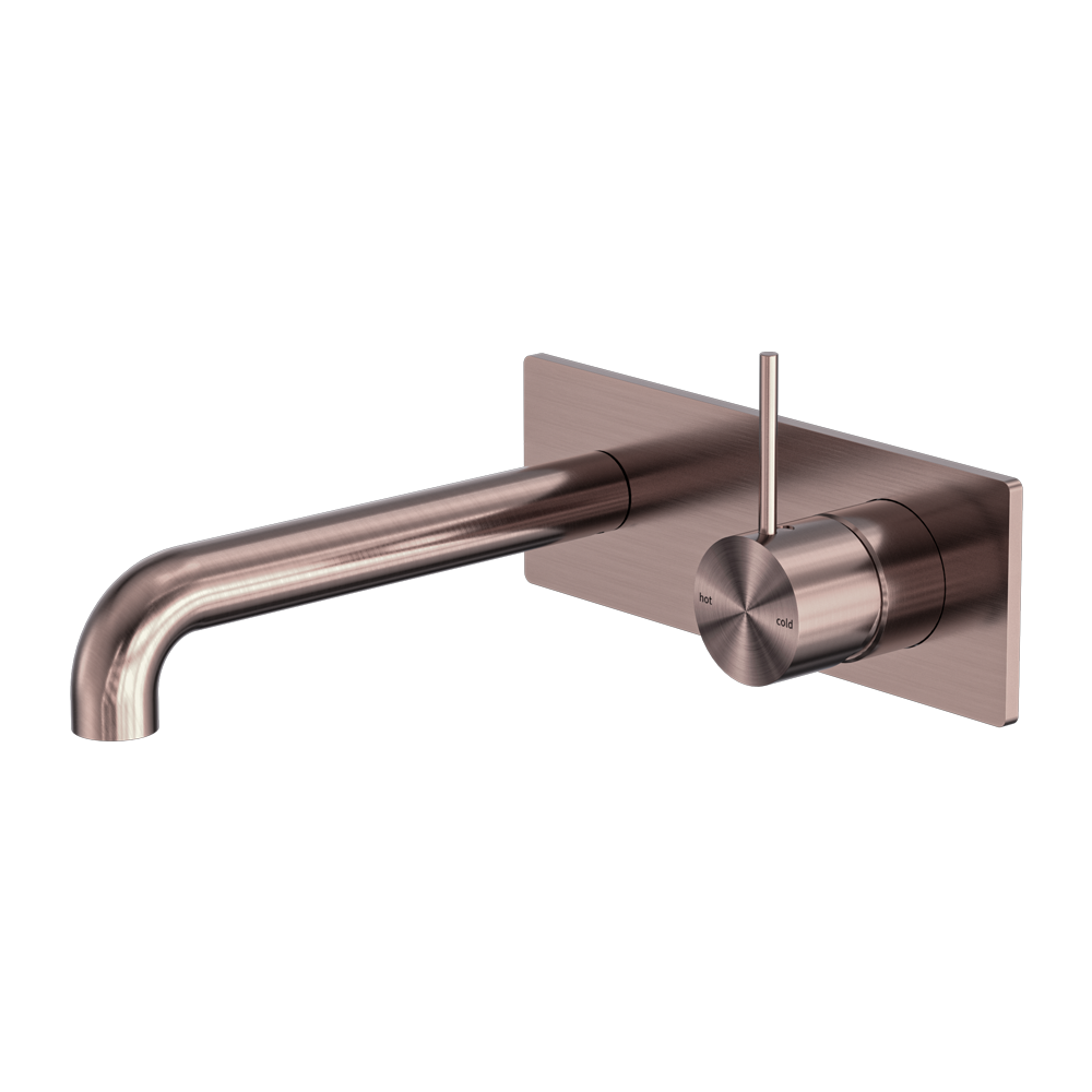 MECCA WALL BASIN/BATH MIXER HANDLE UP 120/160/185/230/260MM BRUSHED BRONZE