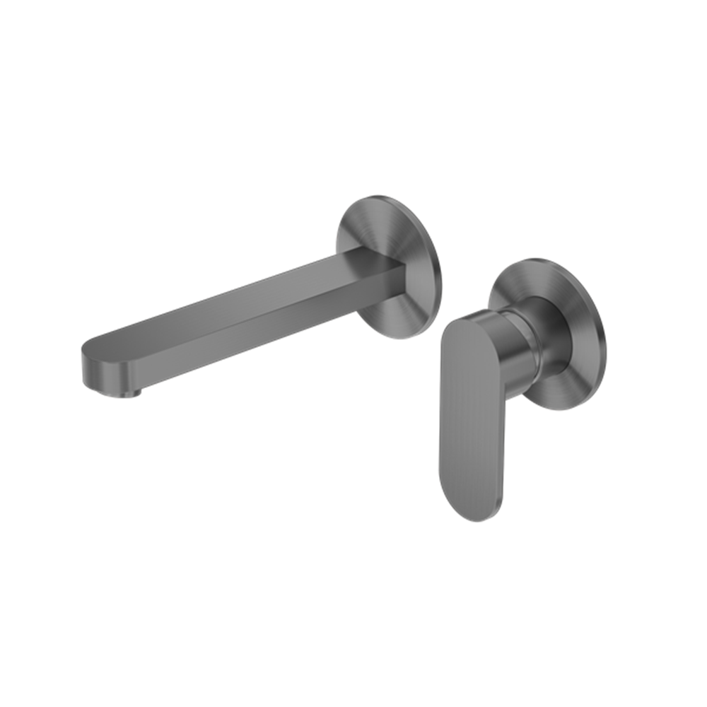 Ecco Wall Basin/Bath Mixer Separate Back Plate Gun Metal (NR301310bGM)