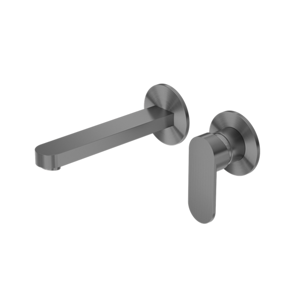 Ecco Wall Basin/Bath Mixer Separate Back Plate Gun Metal (NR301310bGM)