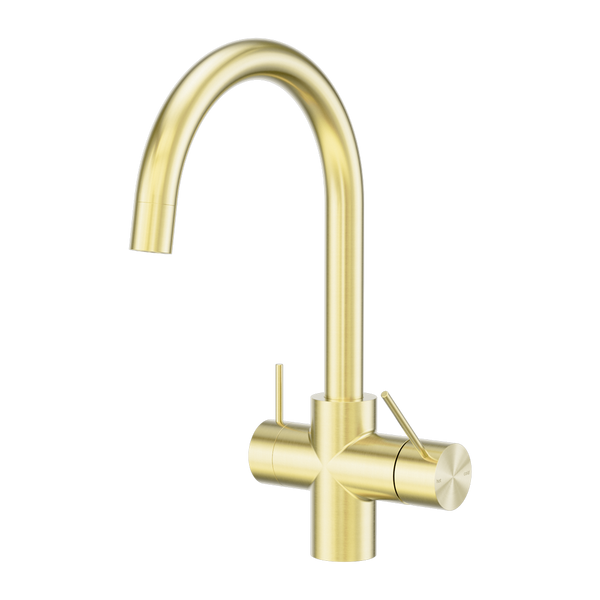 Mecca 3 Way Filtered Mixer Tap Brushed Gold (NR221907eBG)