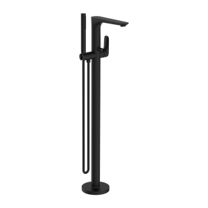 BIANCA FREESTANDING BATH MIXER WITH HAND SHOWER MATTE BLACK (NR321503aMB)