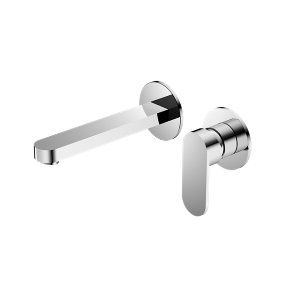 ECCO WALL BASIN/BATH MIXER SEPARATE BACK PLATE CHROME (NR301310bCH)