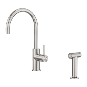 Zen SS316L Kitchen Mixer With Hand Spray Brushed Nickel (NR162208BN)
