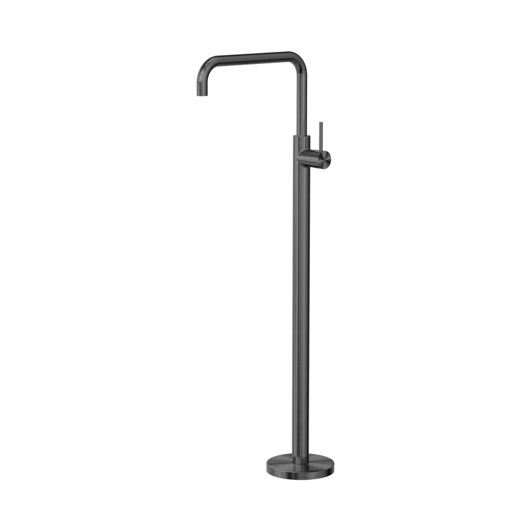 MECCA FREESTANDING BATH MIXER SQUARE SHAPE GUN METAL (NR221903bGM)