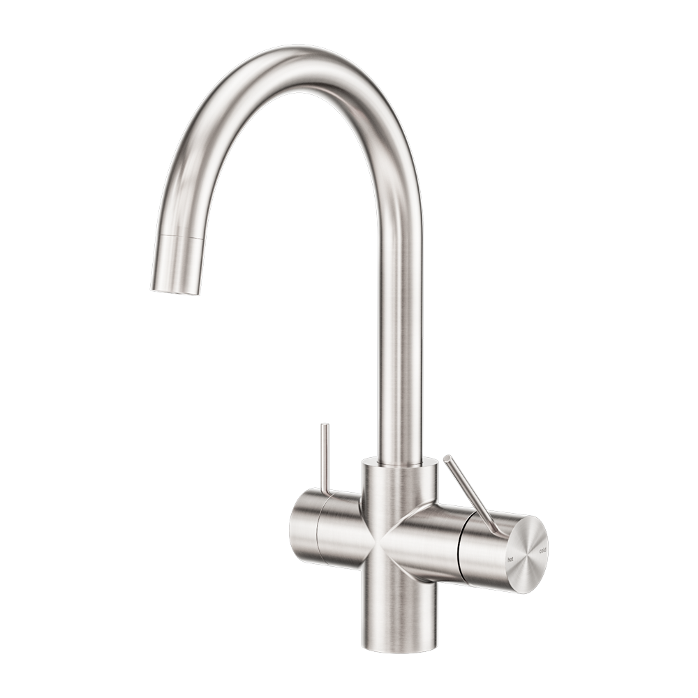 Mecca 3 Way Filtered Mixer Tap Brushed Nickel (NR221907eBN)