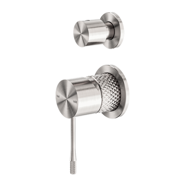 OPAL SHOWER MIXER WITH DIVERTOR SEPARATE PLATE BRUSHED NICKEL (NR251909eBN)