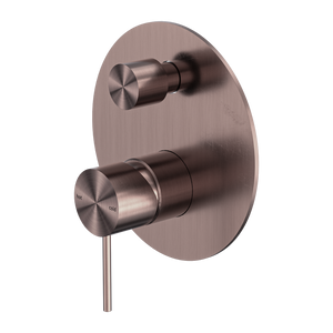 MECCA SHOWER MIXER WITH DIVERTOR BRUSHED BRONZE (NR221911ABZ)