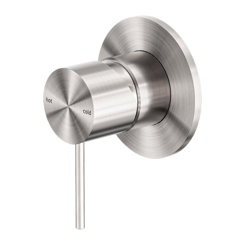 MECCA SHOWER MIXER 80MM PLATE BRUSHED NICKEL (NR221911BN)