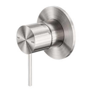 MECCA SHOWER MIXER 80MM PLATE BRUSHED NICKEL (NR221911BN)