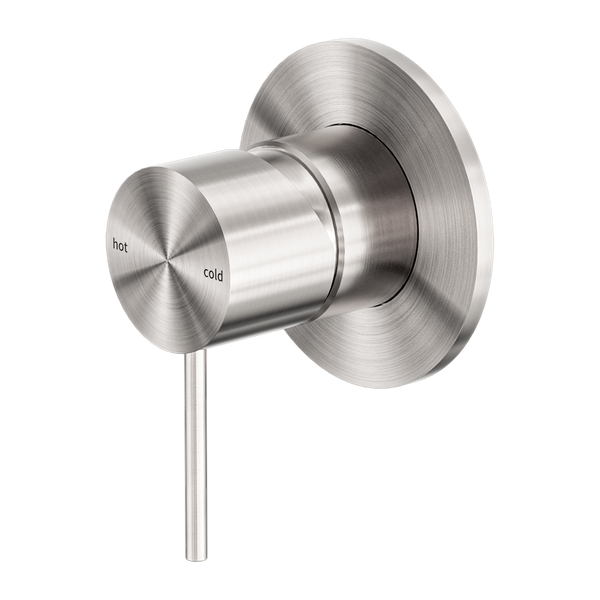 MECCA SHOWER MIXER 80MM PLATE BRUSHED NICKEL (NR221911BN)