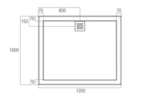 Stonelite™ ECO EC1210R 1200x1000MM Rear Outlet