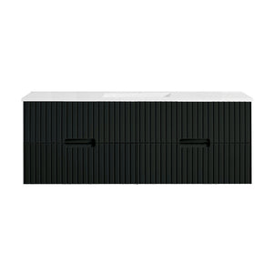 WH86-1500WBM Elena Collection Vanity 1500mm - Matt Black Single Bowl