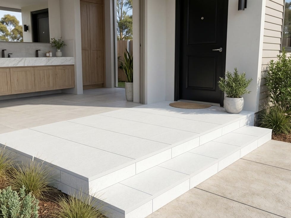20MM010DP	20MM TERRAMIX WHITE EXTERNAL 400X600X80MM DROP FACE PAVER