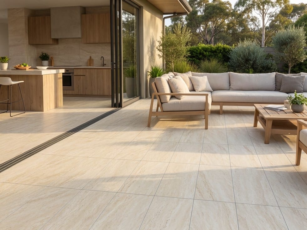 20MM016 20MM TRAVERPRO CREAM EXT PAVER 600X600X20MM R11 TR02CH