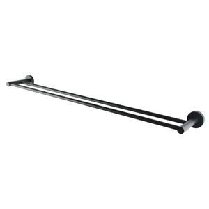 OX6602.TR LUCID PIN ROUND BLACK DOUBLE TOWEL RACK RAIL 790MM
