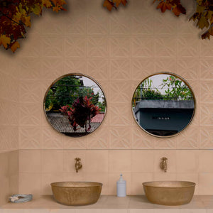 GNS Tile 2AMUTE3D RC7H AMURI COTTO TERRACOTTA 3D MATT DECOR 200X200