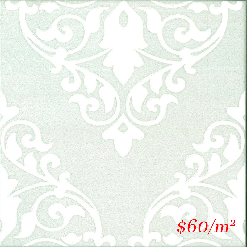 2ASHGNG A20WBH50LG ASHFIELD LIGHT GREEN GLOSS 200X200MM