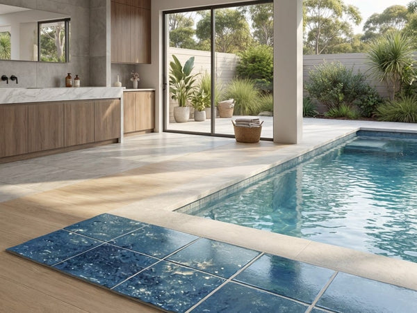 GNS Tile 2ATLBLG 60252 ATLANTIS SWIMMING POOL BLUE SMOOTH GLOSS 200X200MM