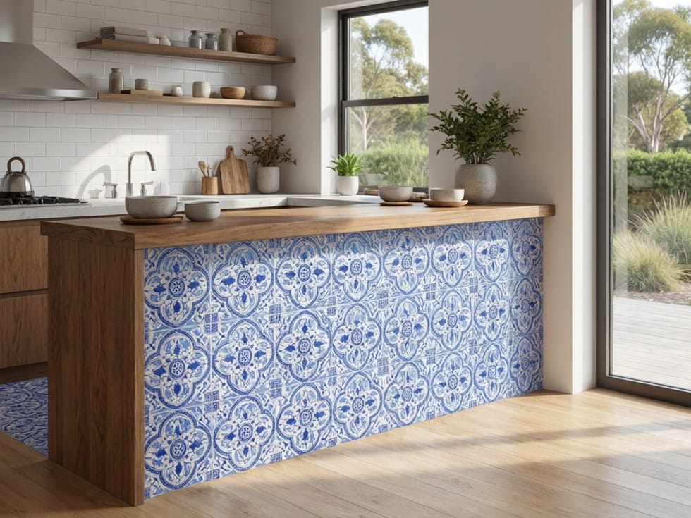 2MORPEBL T210404 MOROCCO PERSIAN BLUE GLOSS 200X200MM
