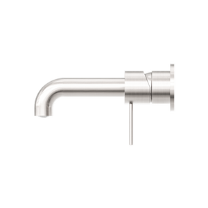 MECCA WALL BASIN/BATH MIXER SEPARATE BACK PLATE 120/160/185/230/260MM BRUSHED NICKEL