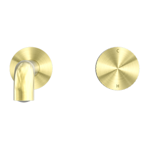 OPAL PROGRESSIVE WALL BASIN/BATH SET 120/160/185/230/260MM BRUSHED GOLD
