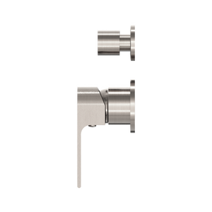 BIANCA SHOWER MIXER WITH DIVERTOR SEPARATE BACK PLATE BRUSHED NICKEL (NR321511GBN)
