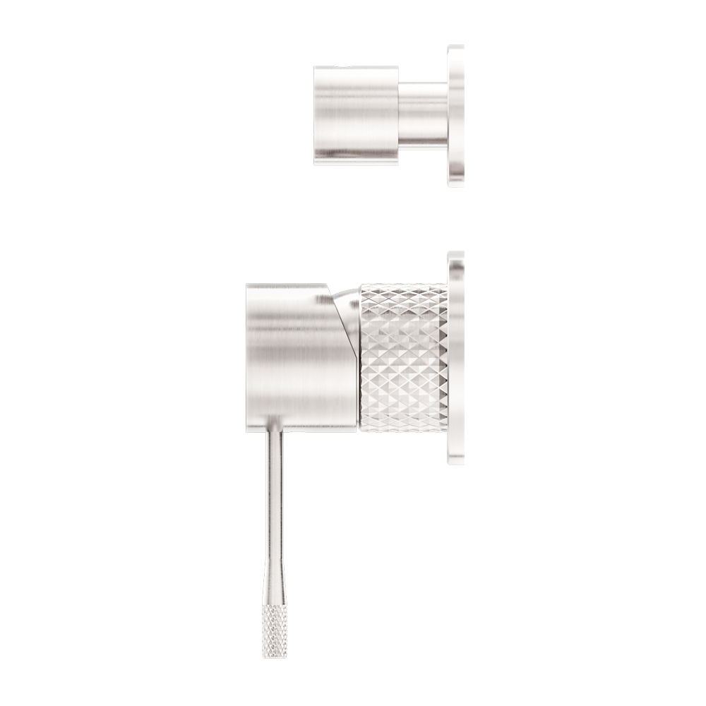 OPAL SHOWER MIXER WITH DIVERTOR SEPARATE PLATE BRUSHED NICKEL (NR251909eBN)