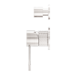 OPAL SHOWER MIXER WITH DIVERTOR SEPARATE PLATE BRUSHED NICKEL (NR251909eBN)