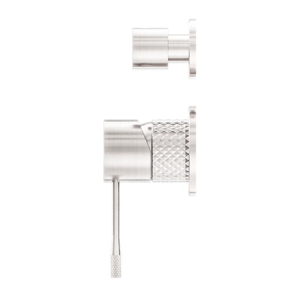 OPAL SHOWER MIXER WITH DIVERTOR SEPARATE PLATE BRUSHED NICKEL (NR251909eBN)