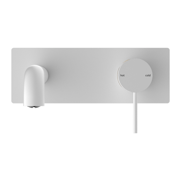 MECCA WALL BASIN/BATH MIXER 120/160/185/230/260MM MATTE WHITE