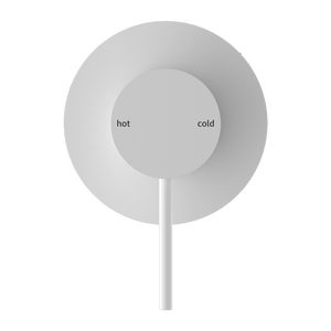 MECCA SHOWER MIXER 80MM PLATE MATTE WHITE (NR221911MW)
