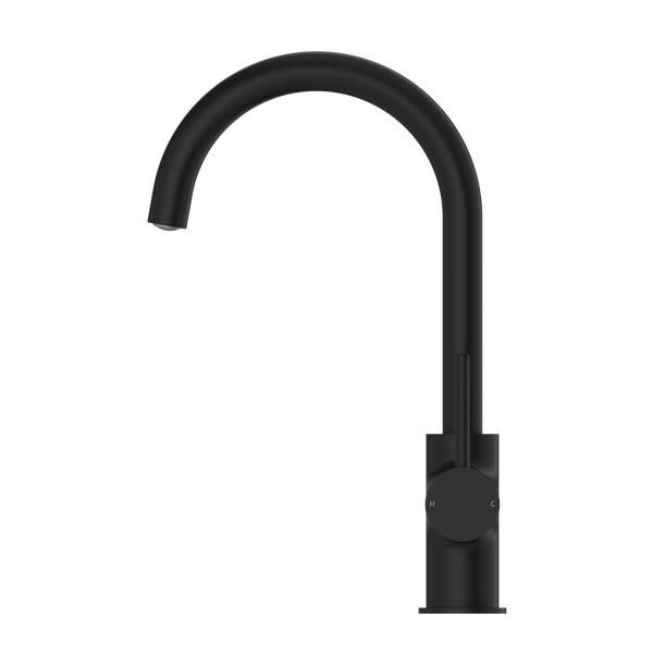 DOLCE KITCHEN MIXER GOOSENECK MATTE BLACK (NR250807MB)