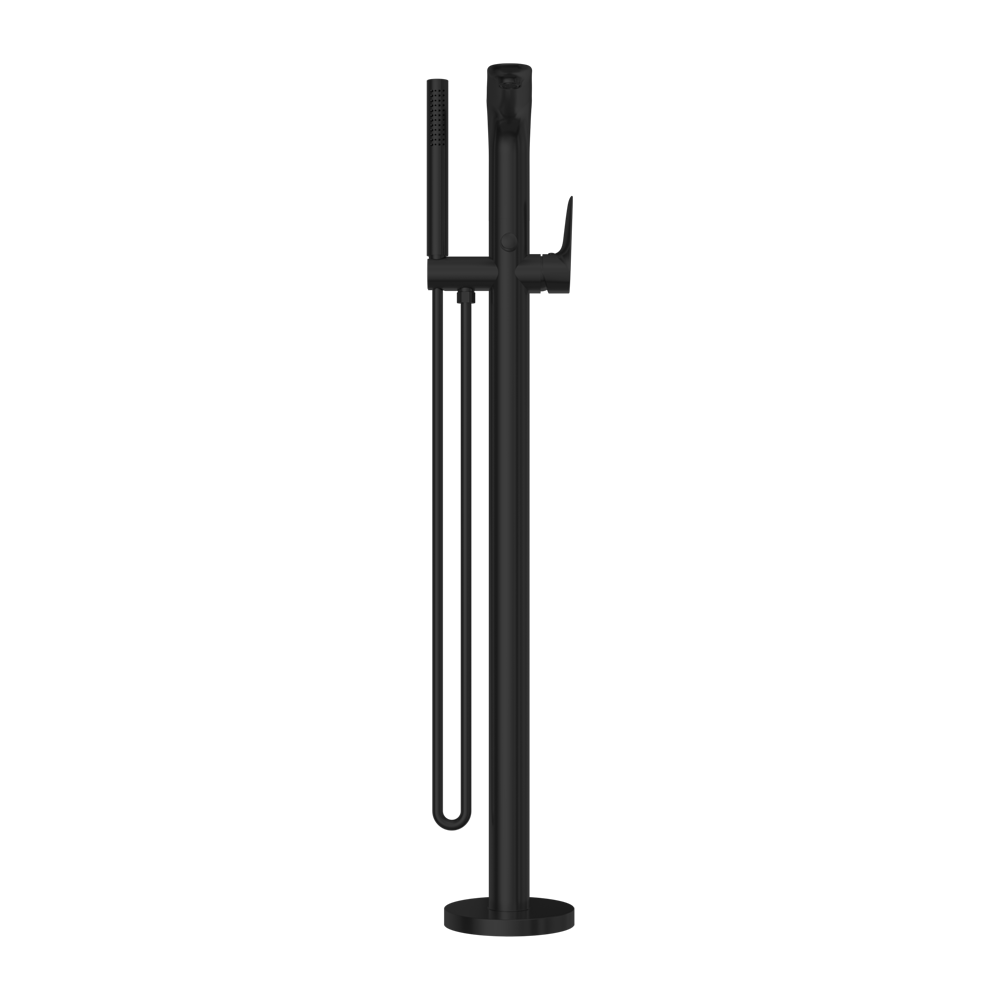 BIANCA FREESTANDING BATH MIXER WITH HAND SHOWER MATTE BLACK (NR321503aMB)
