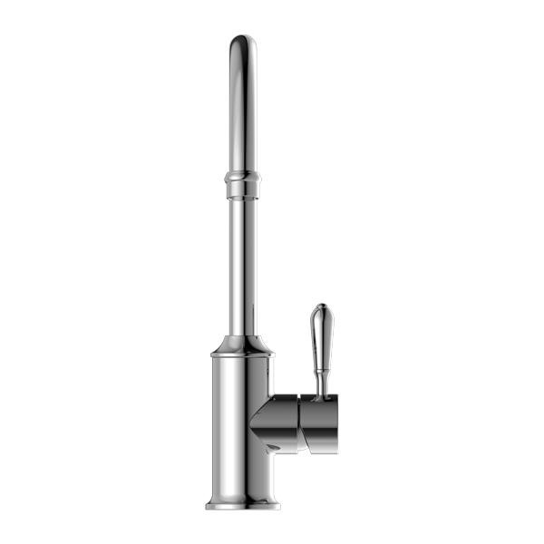 YORK KITCHEN MIXER GOOSENECK SPOUT WITH METAL LEVER CHROME (NR69210602CH)